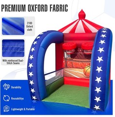 Inflatable Basketball Carnival Game 6.5FT Quick-Inflate Blower Included