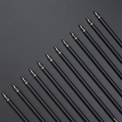 24X 20 inch Archery Hunting Carbon Crossbow Bolts Half Moon Nock OD 8.8mm Arrows