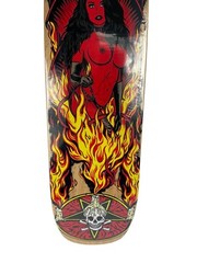 Benson RED Devil Woman Pro Deck Death Skateboards POOL Shape 9 «