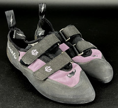 Evolv Trax XT-5 Rock Climbing Shoes Womens 8.5 Purple Black Made In USA (GG)