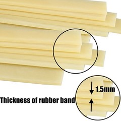 10 PCS Slingshot Bands 2.0mm Flat Rubber Replacement Elastic Hunting Outdoor New