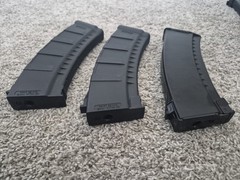 x3 Blue Box And LCT Mid Cap Ak Airsoft AEG Mags