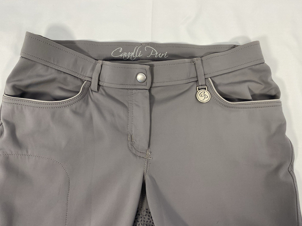 Cavalli Puri Silicone Full Seat Riding Breeches Size US 30 Lightweight Comfort