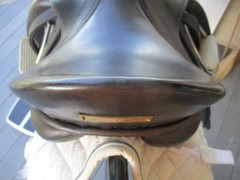 16.5» MK Marcus KREHAN Black English dressage Saddle w Leathers & irons