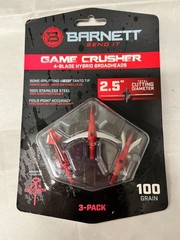 Barnett Gamecrusher Hybrid Crossbow 2.5 » Broadheads 100 gr. 3 pk. New