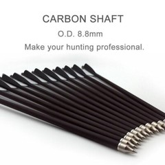 12Pcs 20″ Crossbow Bolts Carbon Arrows 100grain 3 Blade Broadhead Hunting Quiver