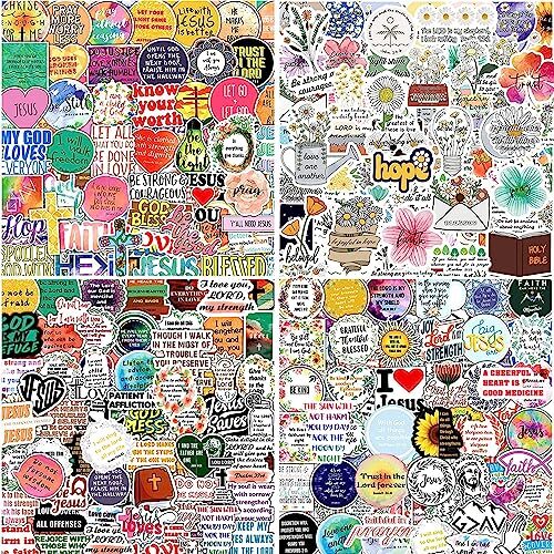 220 Pcs Inspirational Christian Bible Verse Stickers Jesus Faith Decals