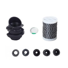 Archery Bow Hunting Hooded Peep Sight Kit Clarifier Aperture Core Lens W/ String