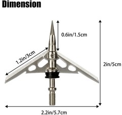 12Pcs Rage Hypodermic Trypan 2 Blade 100 Grain Cut Dia Expandable broadheads