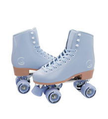 C7skates Premium Bleu Brume Quad Roller Skates for Youth and Adult