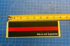 SOME NOTICE SOME KNOW THIS STICKER GUCCI LOGO SUPREME RARE STICKER AARONS WORLD
