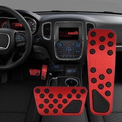 Hecotrax Aluminum Alloy Pedal Cover for Dodge Challenger 20082023 for Charger…