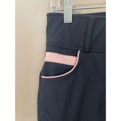 B Vertigo Size 24 Navy Blue Pink Full Seat Silicone Grip Equestrian Breeches