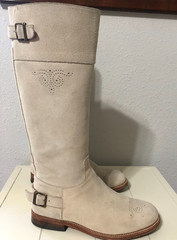 Boots & Woods Women’s 8 /39 Beige Suede Riding Boots GoodyearWelt Spain Leather.