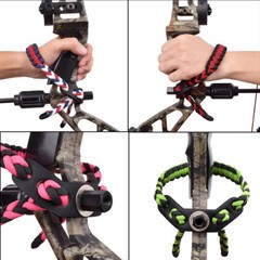Archery Bow Wrist Sling Strap Braided Compound Bow Adjustable Paracord Colorful