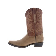 Dingo The Duke DI-107 Mens Brown Leather Pull On Cowboy Western Boots 11