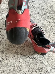 La Sportiva W Solution Comp Size 37.5 Climbing Shoes Made In Italy Used Vibram