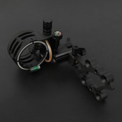 Archery Bow Sight 5-pin 0.019»Optical Fiber Micro Adjustment CNC Compound Bow
