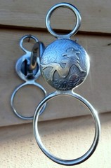 Nude Cowgirl Silver Concho Loose Jaw Short Shank Horse Bit