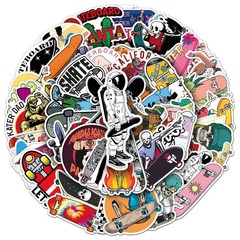 10Pcs Skateboard Stickers Bomb Vinyl Laptop Luggage Decals Dope sticker