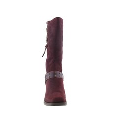 Dingo Bronco DI-2230 Mens Red Suede Pull On Cowboy Western Boots