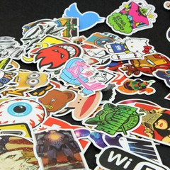 200 X Random Cool Vinyl Decal Graffiti Sticker Bomb Skate Laptop PVC Stickers US