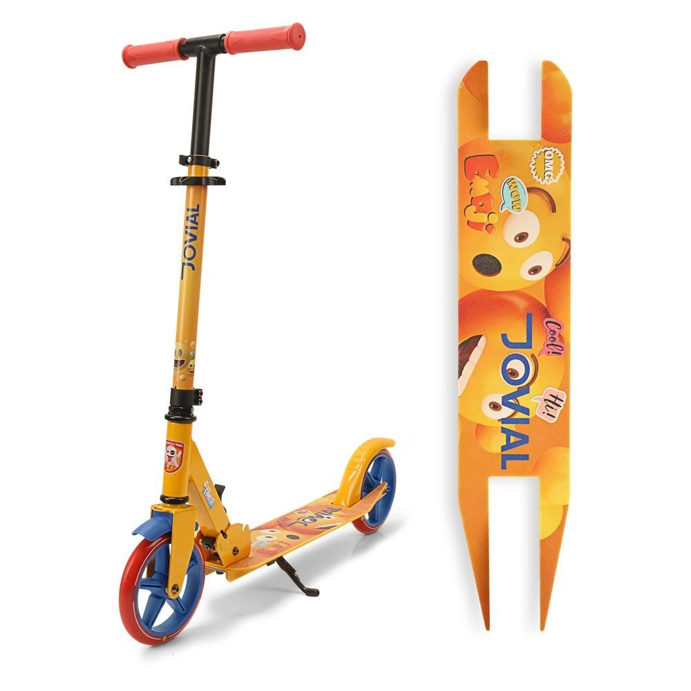 Jovial Lightweight & Foldable Kick Scooter – Adjustable Scooter (Emoji World)