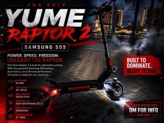 YUME RAPTOR 2 50MPH 🔥 Brand New + Gift Set + Warranty + Throttle Kit