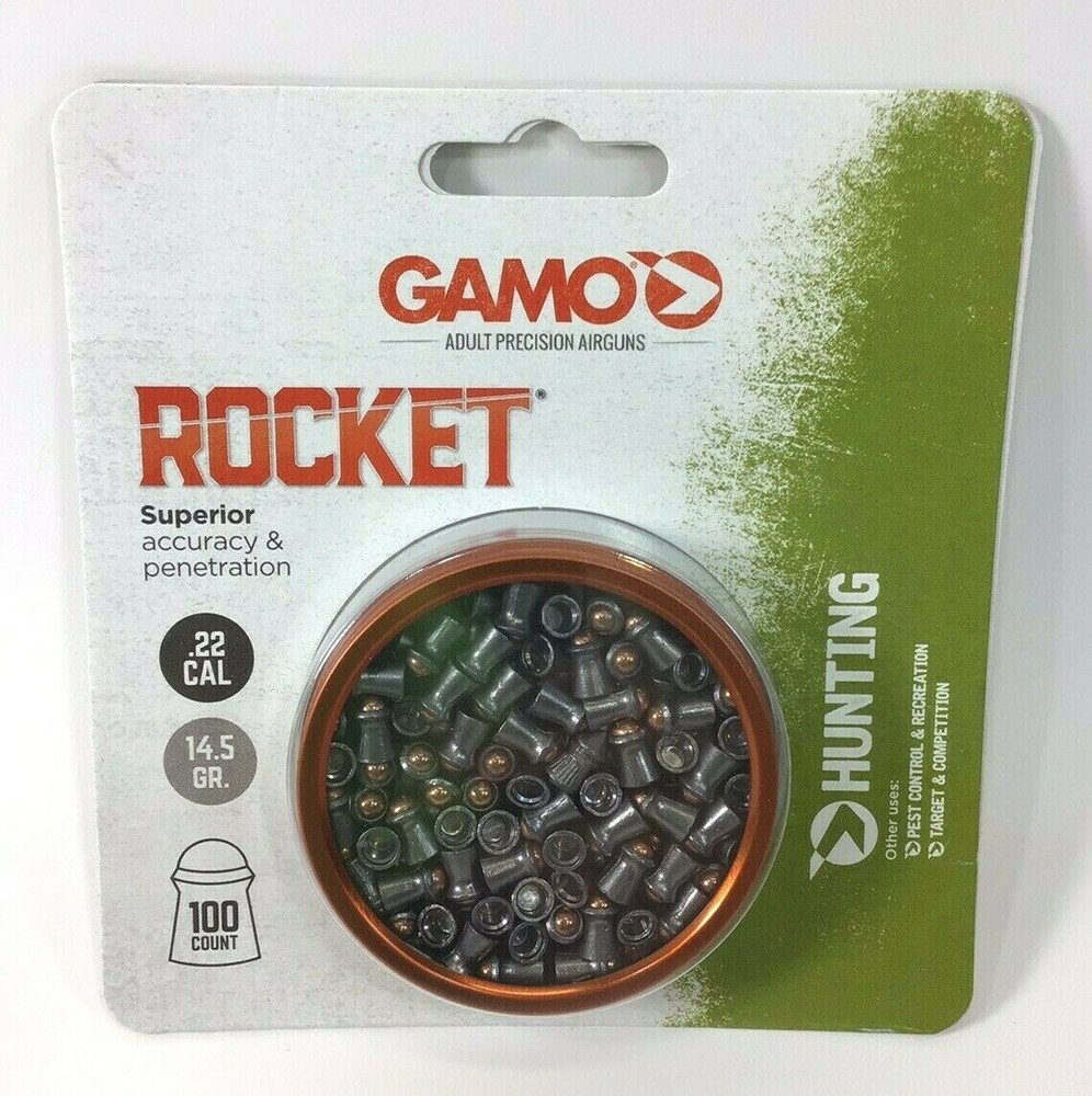 Gamo 632127554 ROCKET PELLETS .22 CAL. TINS OF 100 – BL – C17
