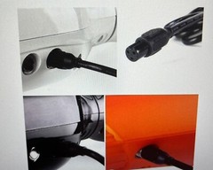 42V 2A Power Charger ,PowerFast 3-Prong Inline Connector for Sports Mod Pocket M