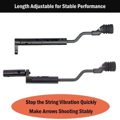 ZSHJGJR String Stop Bracket Decelerator Rod String Vibration Balance Bowstring S