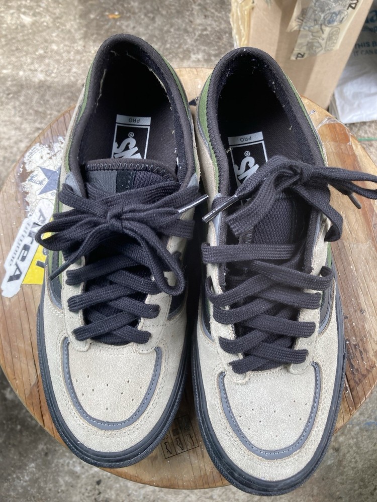 Vans Pro Skateboarding ModelGeoff Rowley Size8 Color Pine Green/grey/light Grey