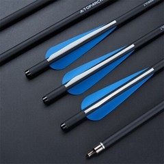 Archery 12Pcs 20″ Crossbow Bolts Carbon Arrows OD8.8mm Half Moon Nock Hunting