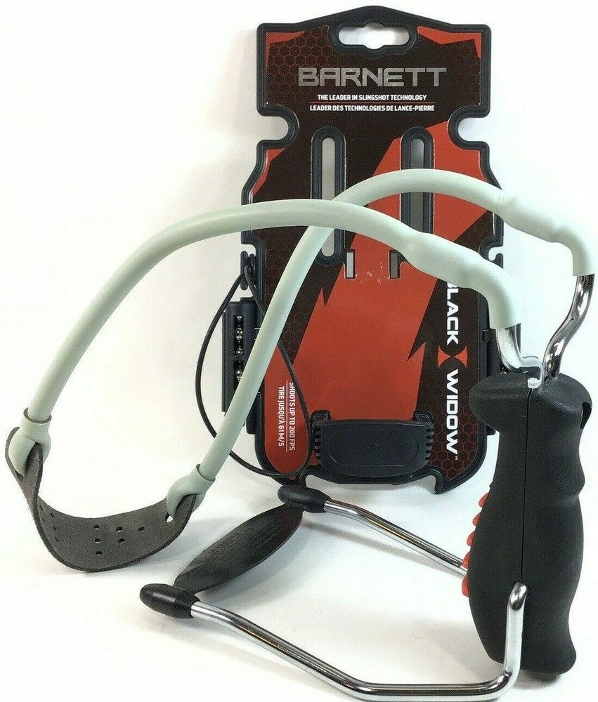 Barnett (Black Widow) Folding Slingshot Soft Touch Grip / Magnum Power Bands