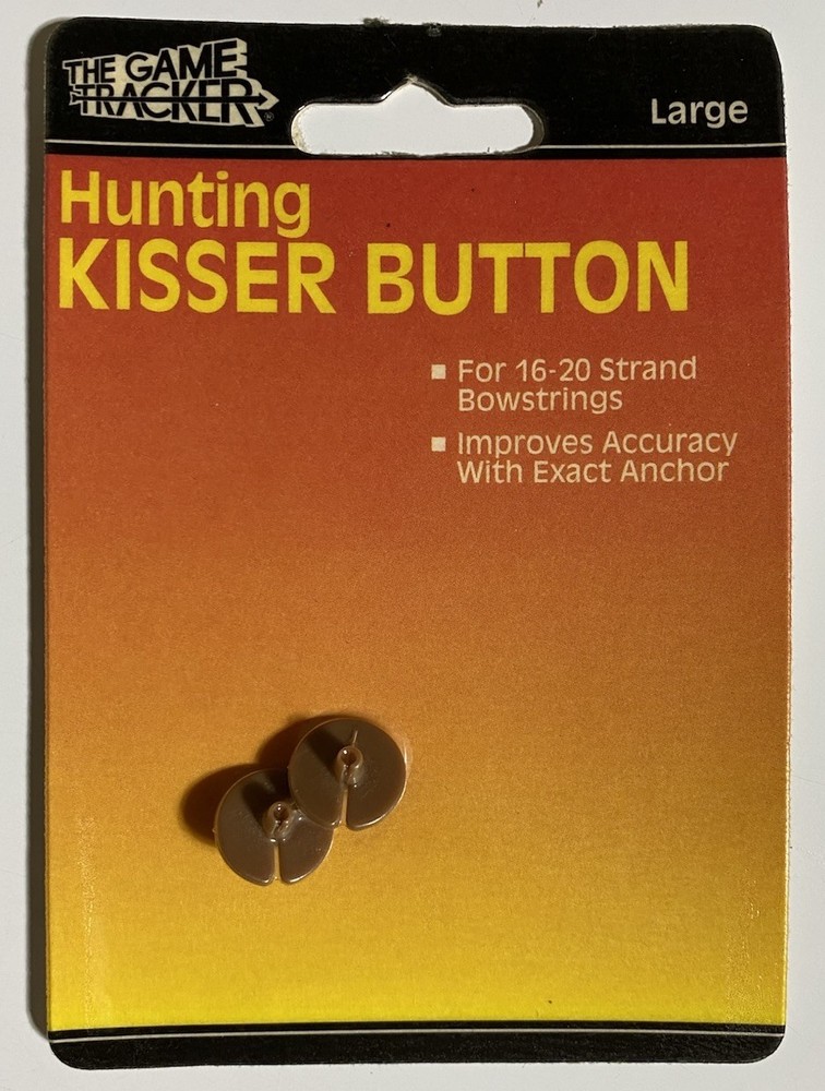 Game Tracker Kisser Button 2 Pack – Compound Bows Archery Hunting Shooting NOS