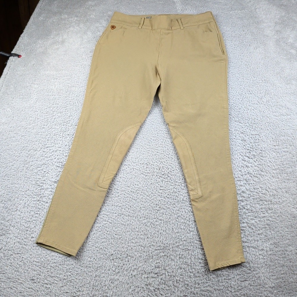 Ariat Sport Breeches Womens 32L Tan Knee Padded Riding Horseback Equestrian