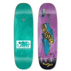 Black Label Matt Hensley Wingtips 9.5 Tugboat Shaped Skateboard Deck