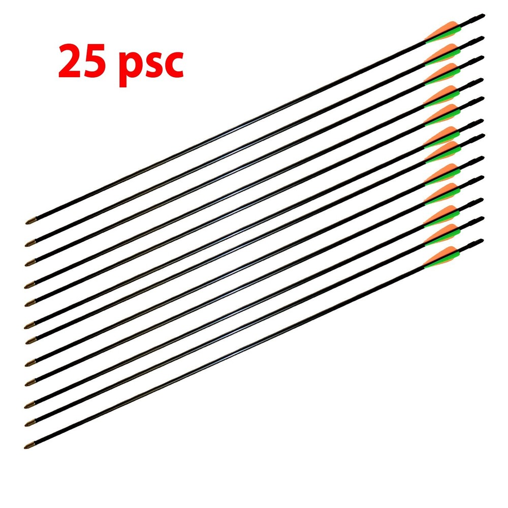 25 Pcs 30 Inch 6.5 mm Fiberglass Compound bow arrows 30″ by ROBIN’S APPLE