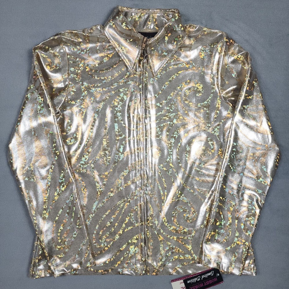 Hobby Horse Limited Edition Athena Show Jacket Womens 1X Gold Paisley USA NWT