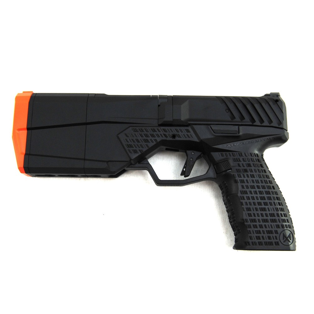 KRYTAC SilencerCo Licensed Maxim 9 Green Gas Blowback Airsoft Pistol – Black