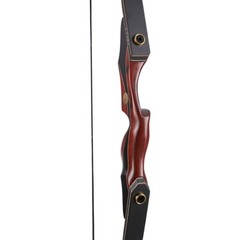 60″ Archery Wooden Riser Hunting Bow 30-50lbs Takedown Recurve Bow RH Arrows