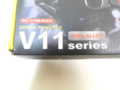 Airsoft Gun Pistol Spring Powered Zinc Alloy Ukarms V11 Series Black Brown 1 Pc
