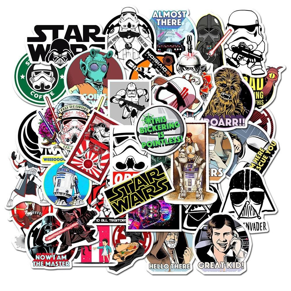 Mix 10/50 PCs StarWars Game Movie Graffiti Luggage Notebook Sticker-No Duplicate