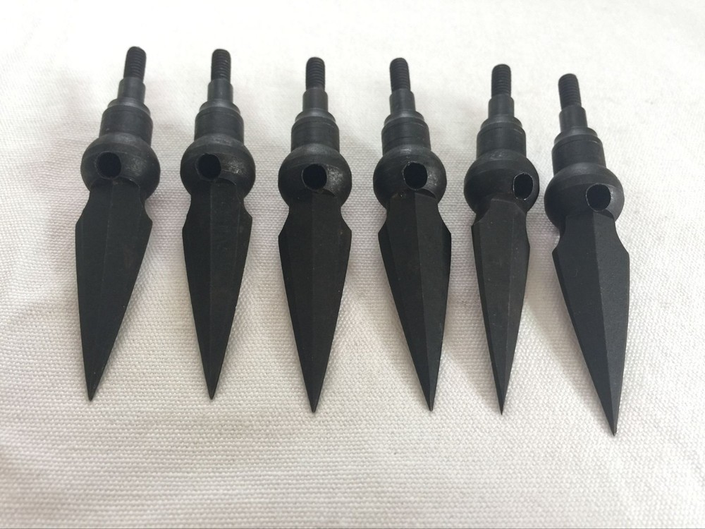 6PK Archery Arrowheads Whistle Arrow Points for Hunting 175 Grain Arrow heads