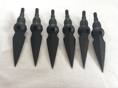 6PK Archery Arrowheads Whistle Arrow Points for Hunting 175 Grain Arrow heads