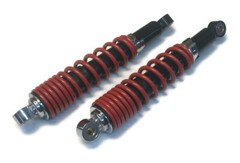 (2) Red 12″ Front Shocks Absorber 10mm ID for Carter Bros 3531000, 3531513 Kart
