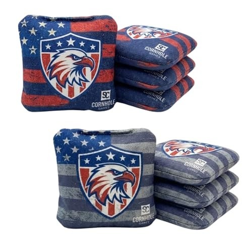 Professional Dual Sided Cornhole Bags- 16 oz 6×6 w/ Resin Fill – Official Tou…