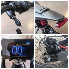 X-PRO DRAX X PRO Electric Dirt Pit Bike 72V/30AH 19″/17″ Wheels for Teens Adults