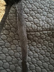 Mattes Sheepskin Dressage Contour Pad With Rear Trim and Bare Flaps Size M