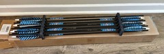 (12) Rose City PO Cedar NIGHTFALL 5S 11/32″ PAINTED & MATCHED 40-45# Arrows [v3]